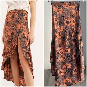 Flynn Skye Floral High Low Skirt Made in USA Medium